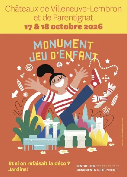 Jeux et ateliers en famille au château de Villeneuve-Lembron – Monument jeu d’enfant
