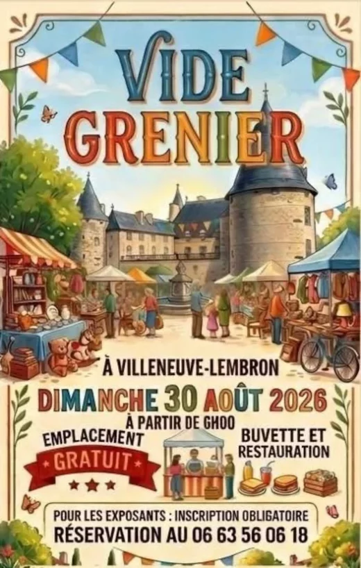 Vide-grenier de Villeneuve-Lembron