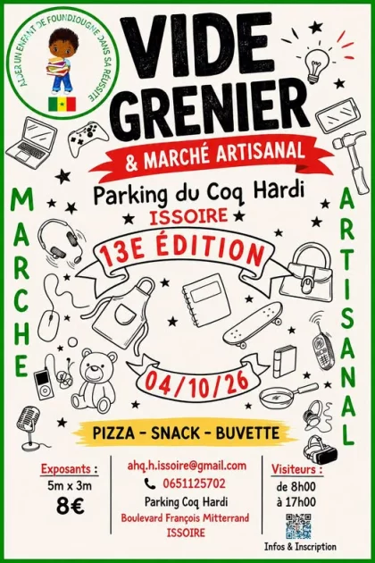 Vide-grenier et marché artisanal - Issoire