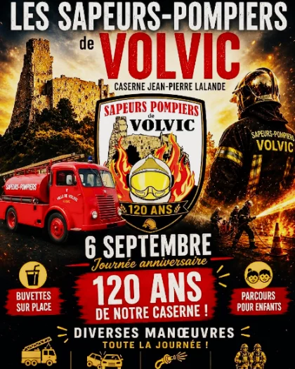 120 ans de la caserne des pompiers de Volvic