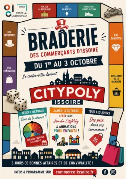 Braderie Citypoly – commerces et animations en centre-ville