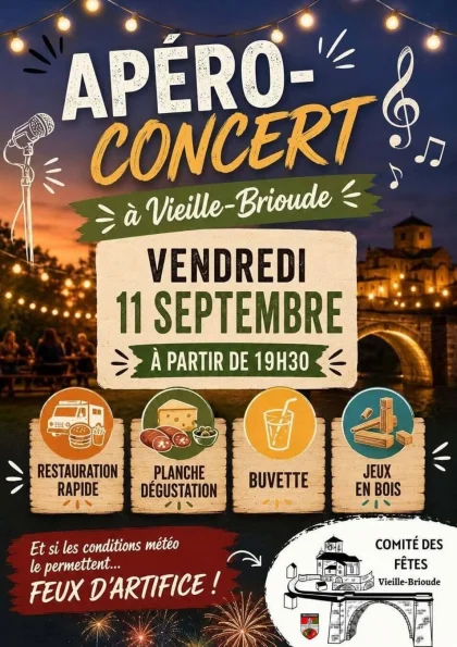 Apéro-concert à Vieille-Brioude