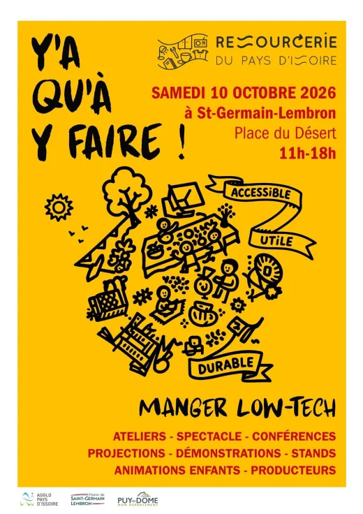Y’a qu’à y faire ! : festival low-tech autour de l’alimentation