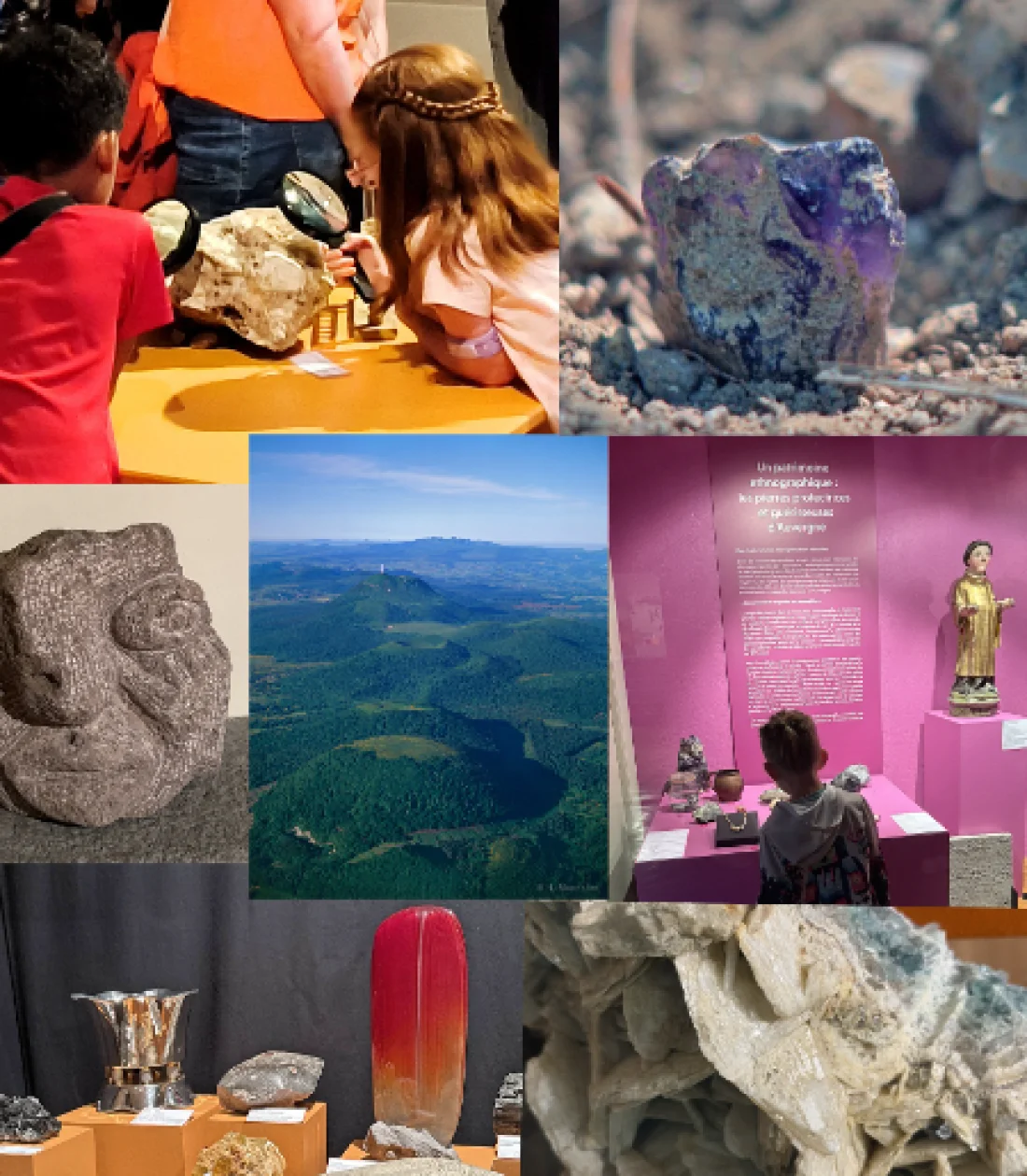 Pour les Journées du patrimoine, découvrez à Riom plus de 80 roches et minéraux d’Auvergne au Musée régional d’Auvergne.