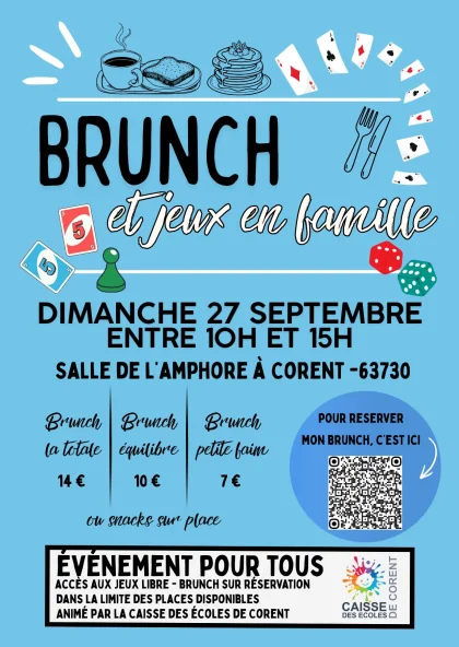 Brunch et jeux en famille