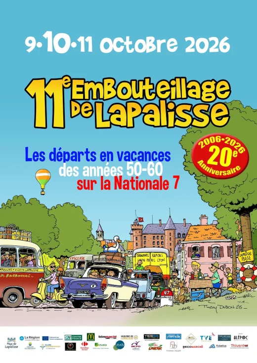 Embouteillage de Lapalisse – la Nationale 7 comme dans les années 50-60