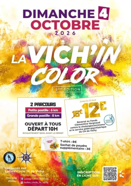 La Vich’in Color – marche et course en couleurs