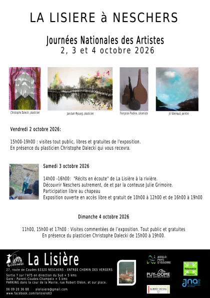 Journées Nationales des Artistes à La Lisière