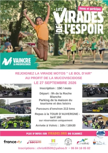 Virade moto « Le Bol d’Air » – balade solidaire
