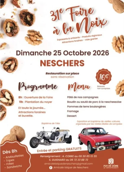 31e Foire à la Noix à Neschers