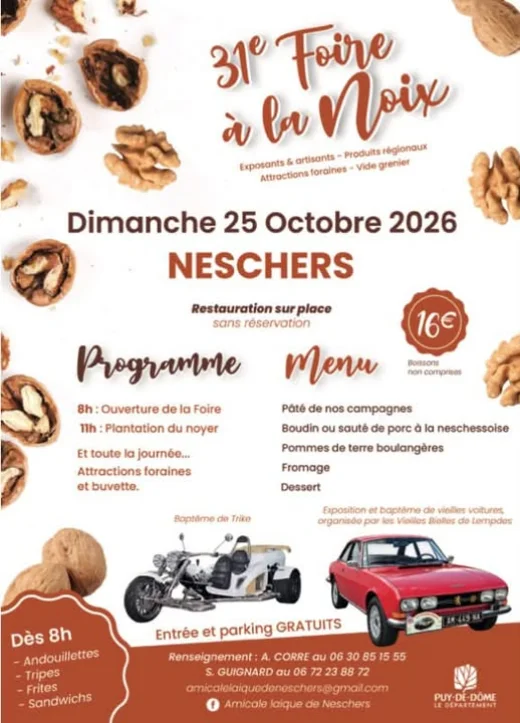 31e Foire à la Noix à Neschers