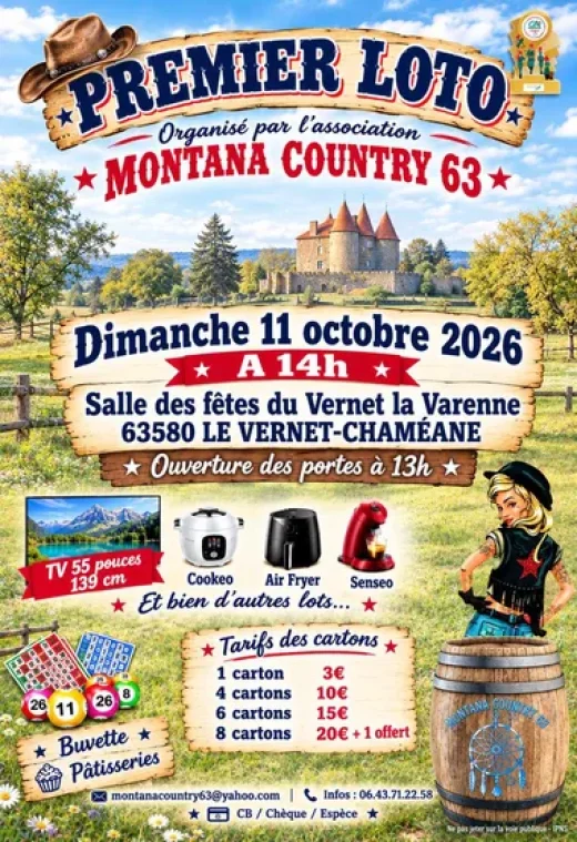 Premier loto de Montana Country 63