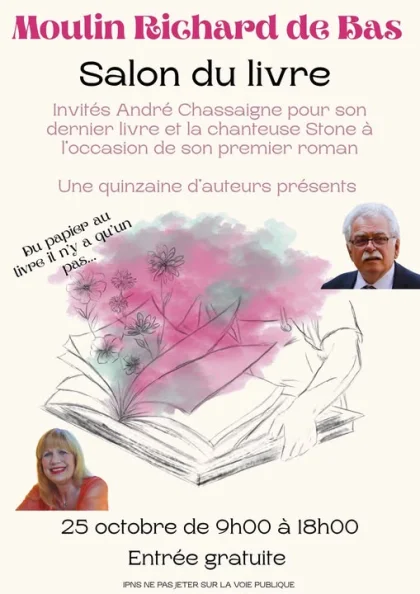 Salon du livre au Moulin Richard de Bas