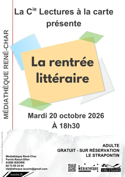 La rentrée littéraire à Issoire