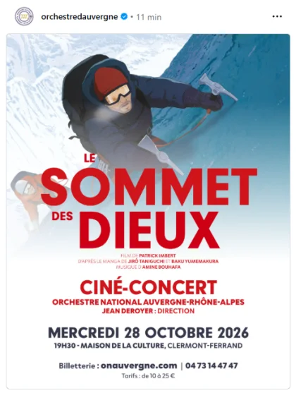 Le Sommet des dieux – Ciné-concert