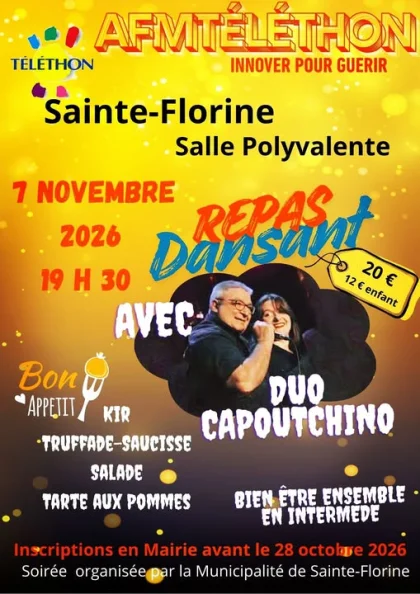 Repas dansant du Téléthon à Sainte-Florine