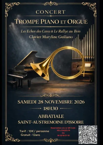 Concert de trompes, piano et orgue à Issoire
