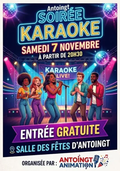 Soirée karaoké à Antoingt