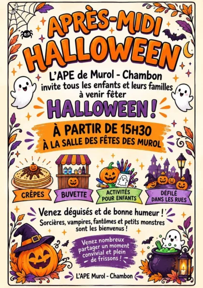 Après-midi Halloween à Murol
