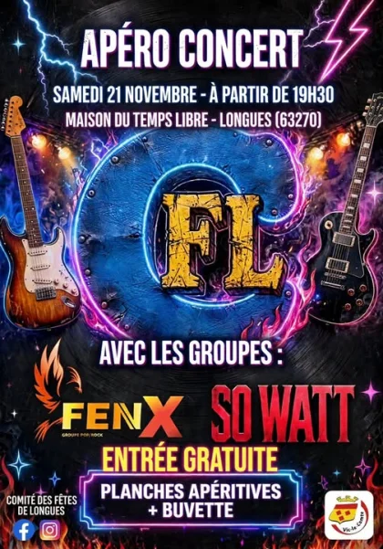 Apéro-concert FenX et So Watt à Longues