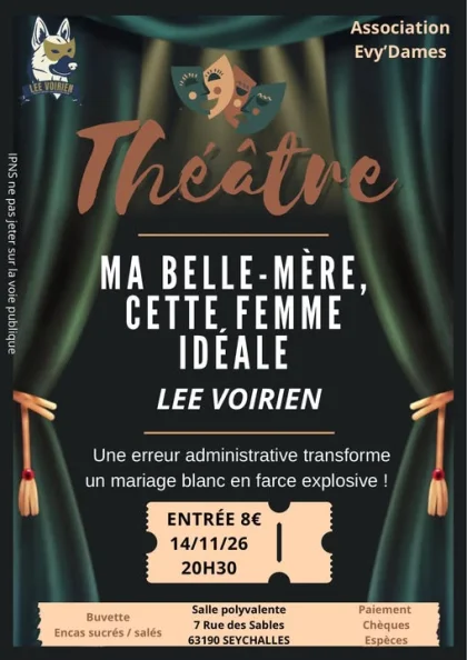 Théâtre : Ma belle-mère, cette femme idéale à Seychalles