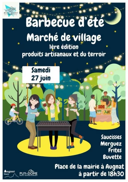 Barbecue d'été et Marché de village