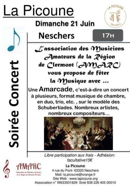 Soirée Concert : Amarcade à La Picoune