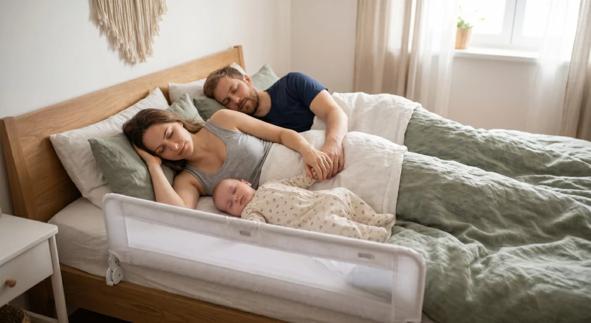 Couple avec bébé au milieu