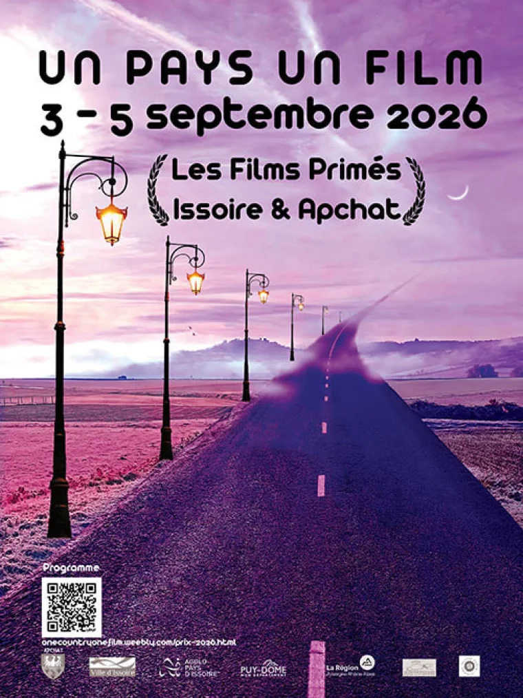 Affiche UN Pays UN Film — Les films primés, du 3 au 5 septembre 2026 à Issoire et Apchat
