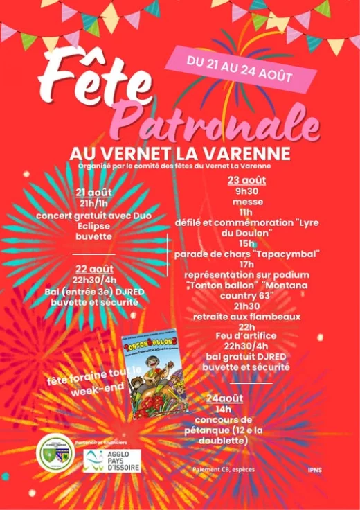 Fête patronale - Vernet la Varenne