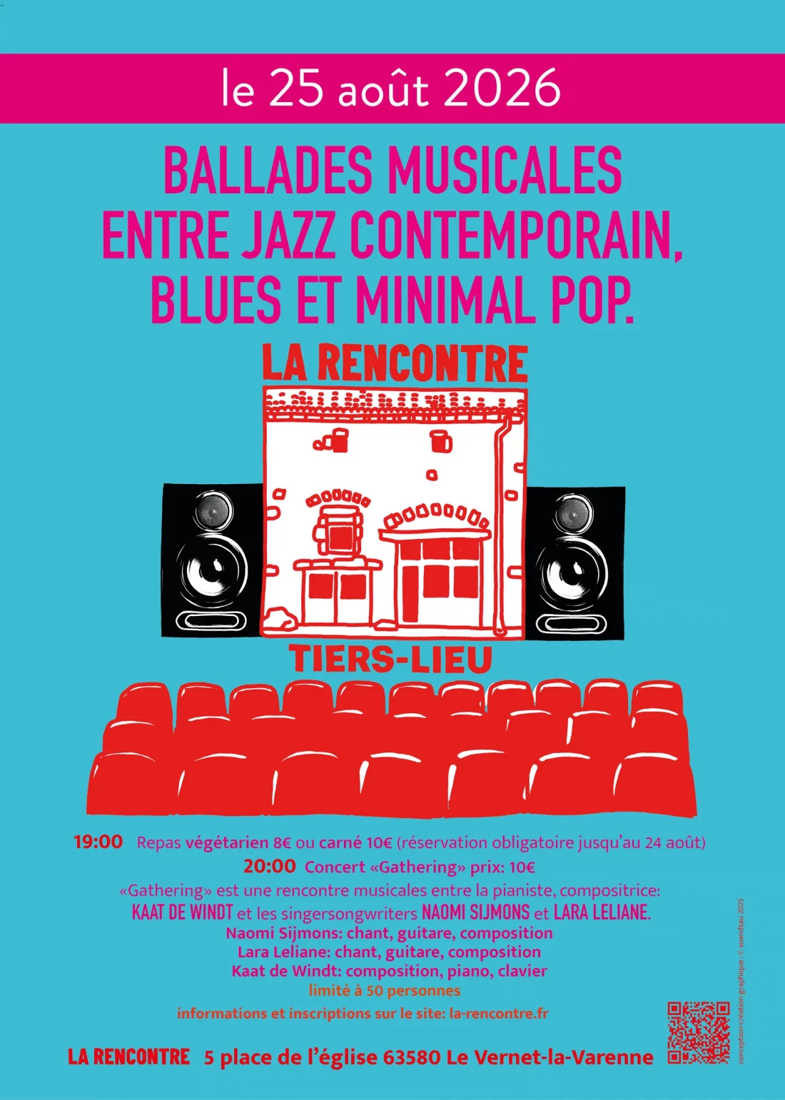 Concert Gathering Ballades Blues Minimal pop et repas