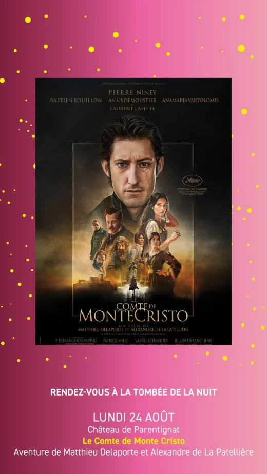 Ciné plein air : Le Comte de Monte Cristo