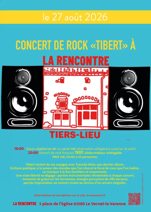 Concert Tibert, Rock français et repas