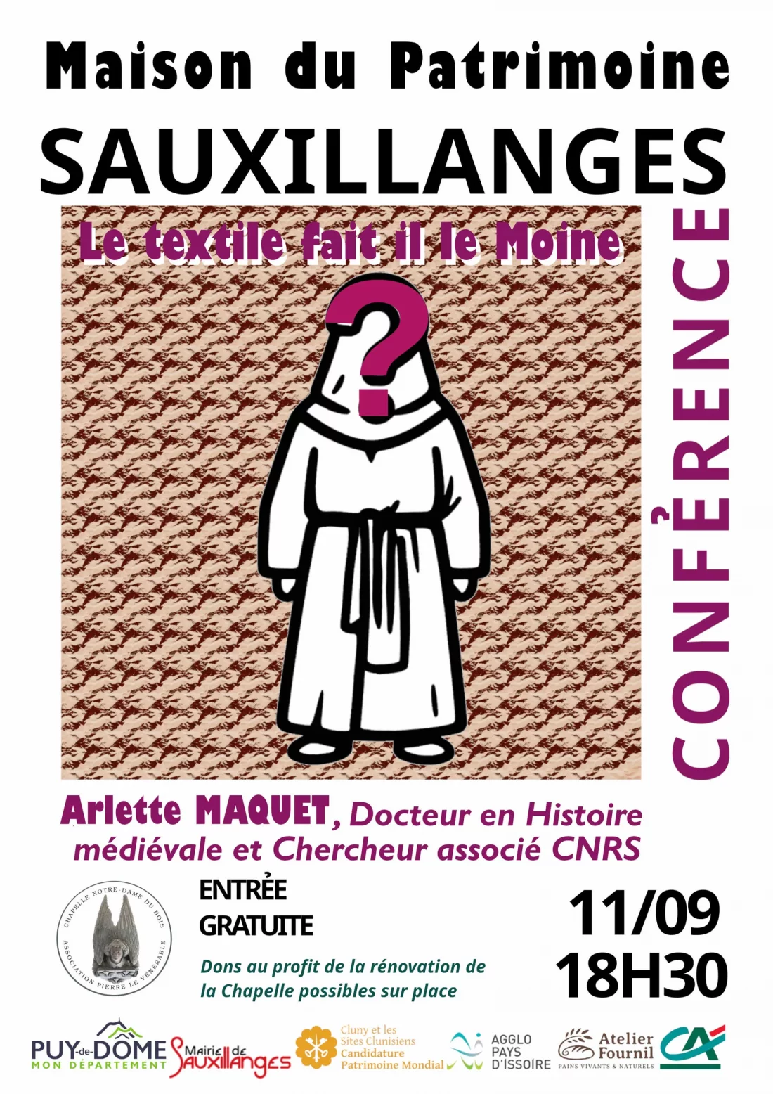 Conférence "Le textile fait-il le Moine ?"