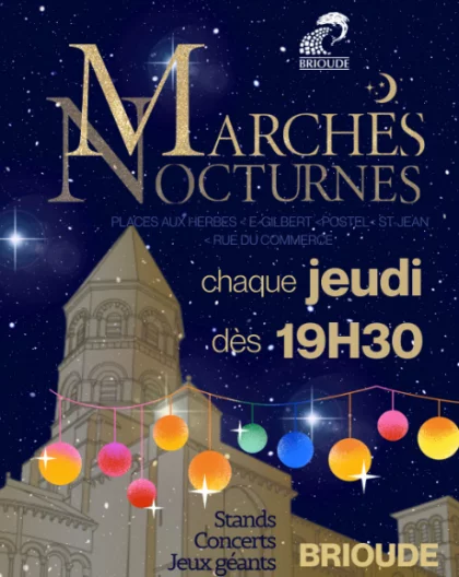 Marchés nocturnes - Brioude