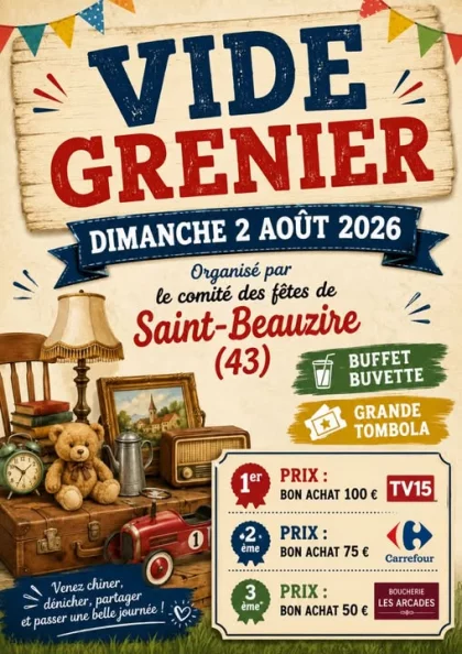 Vide-grenier - Saint-Beauzire