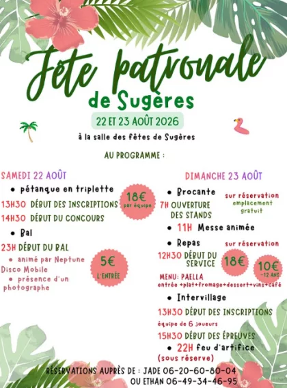 Fête patronale - Sugères