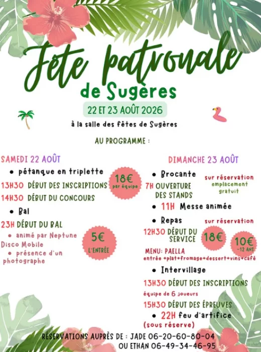 Fête patronale - Sugères