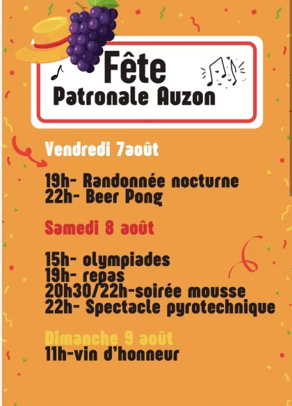 Fête patronale - Auzon