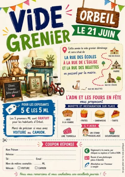 Vide-grenier - Orbeil