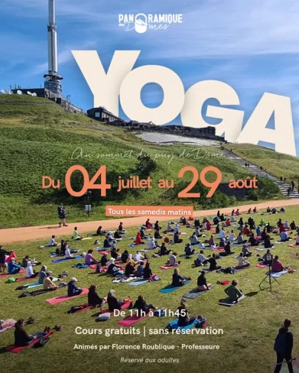 Yoga au sommet du Puy-de-Dôme