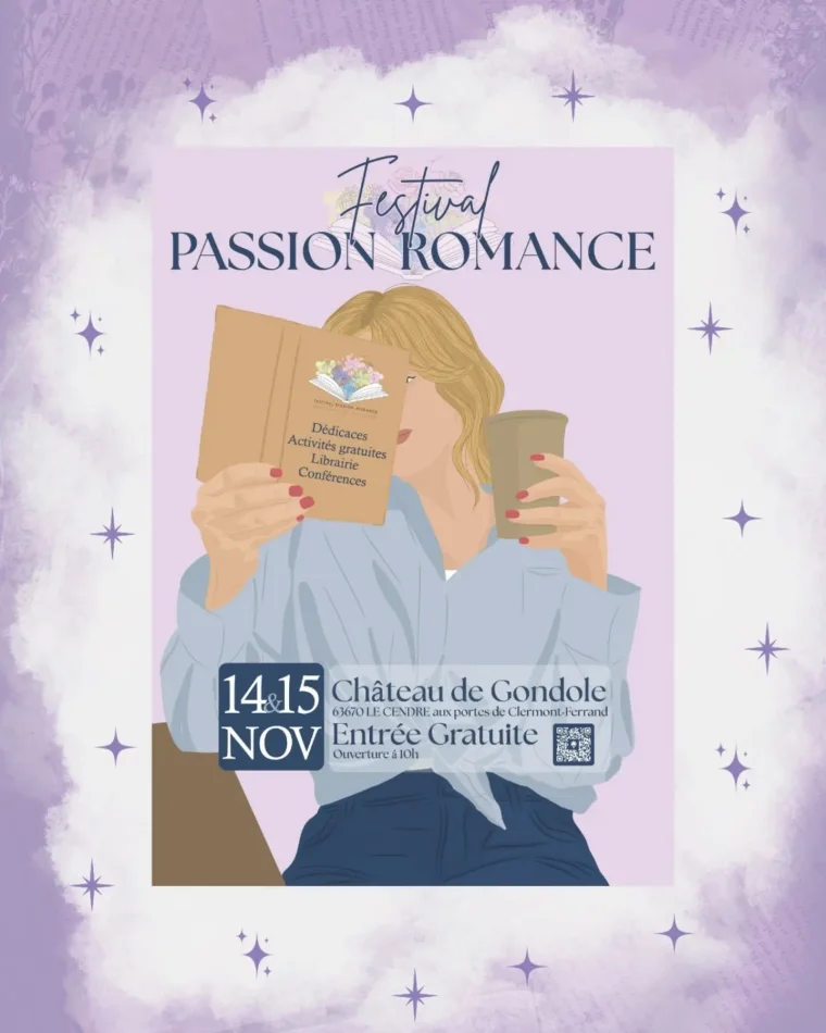 Affiche officielle du Festival Passion Romance, 14 et 15 novembre 2026