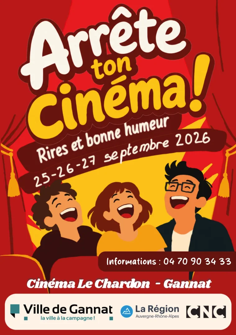 Affiche du festival Arrête ton cinéma ! 2026 à Gannat