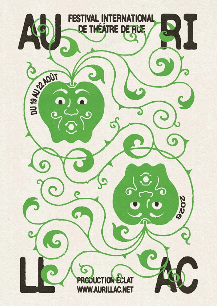 Affiche du 39ème Festival d'Aurillac 2026