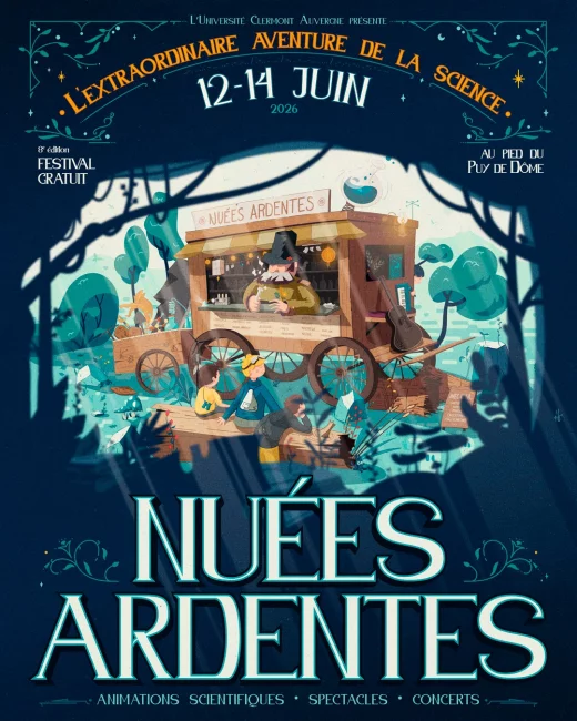 Affiche 2026 du festival Les Nuées Ardentes