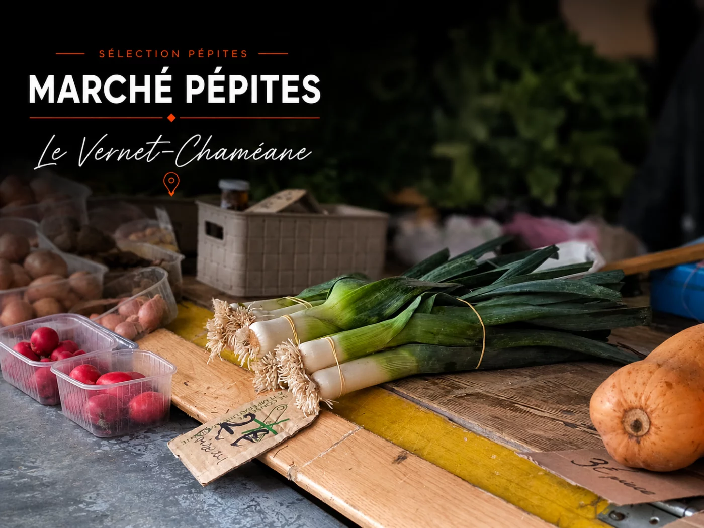Illustration Sélection Pépites — Marché de producteurs du Vernet-Chaméane