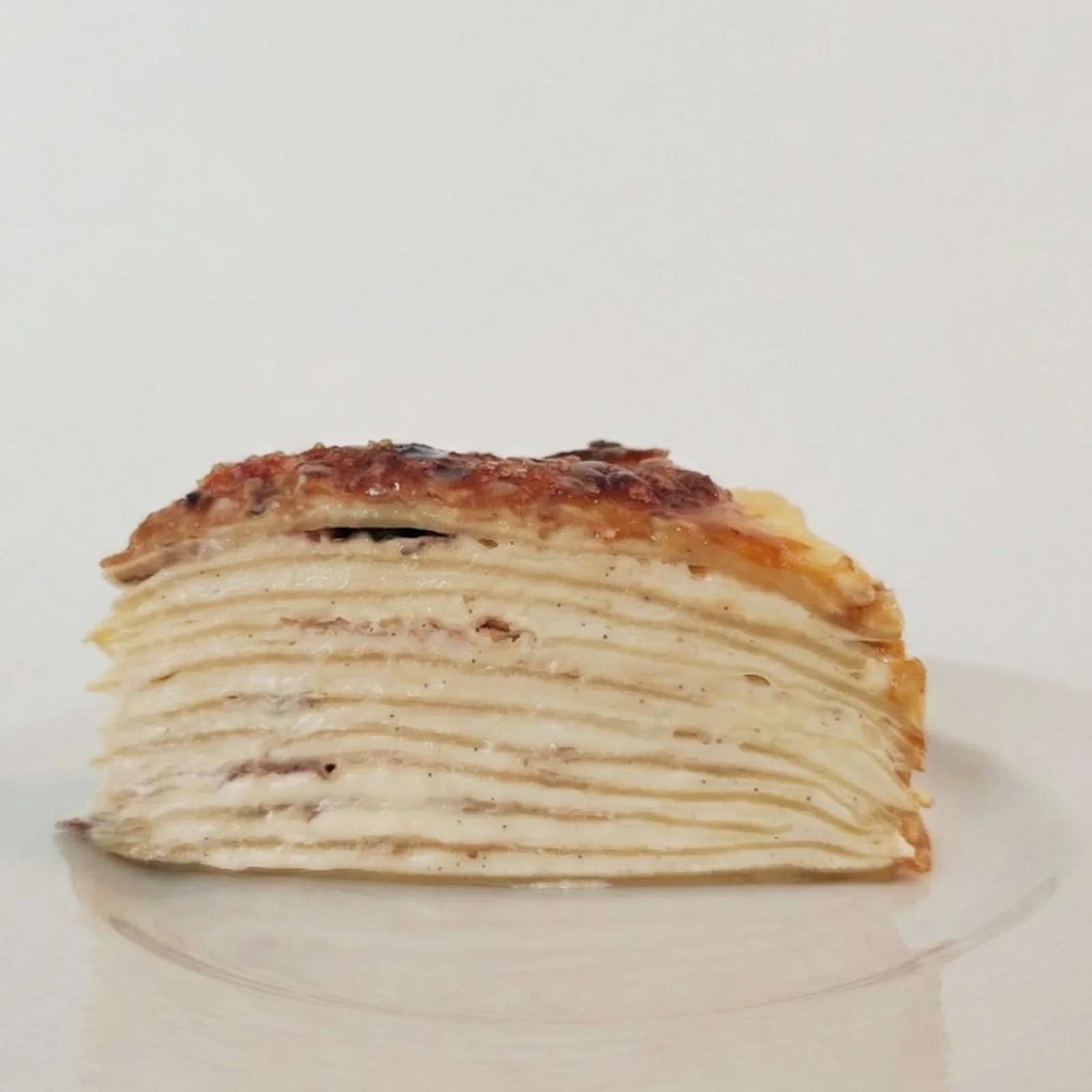 Gâteau de crêpes façon crème brûlée