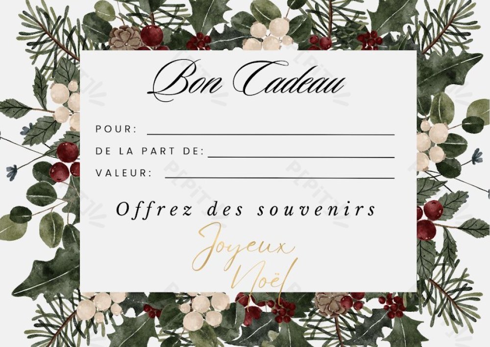 Bon cadeau souvenir