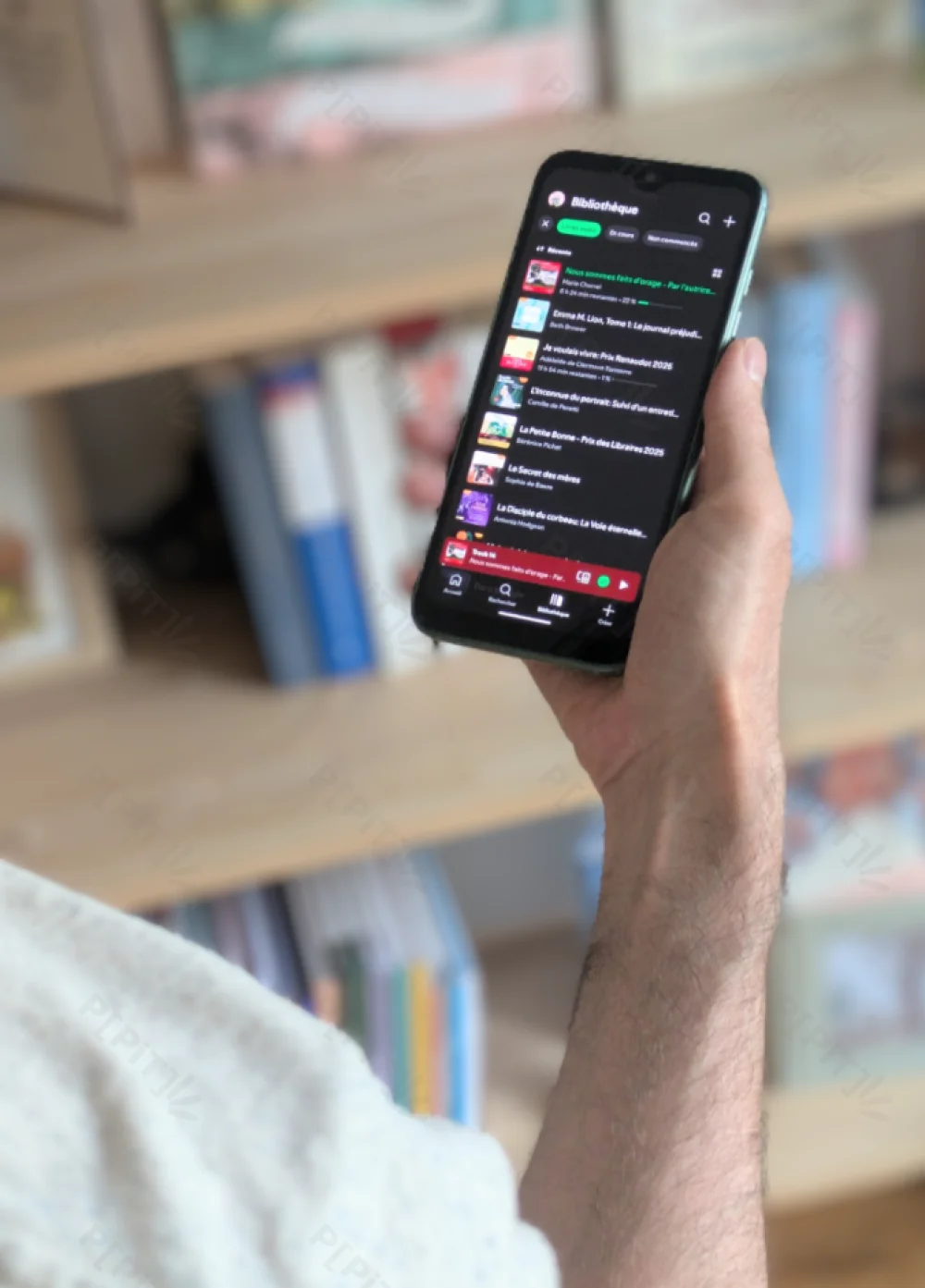 Livre audio sur smartphone