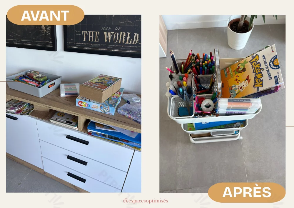 Activités manuelles : rangement